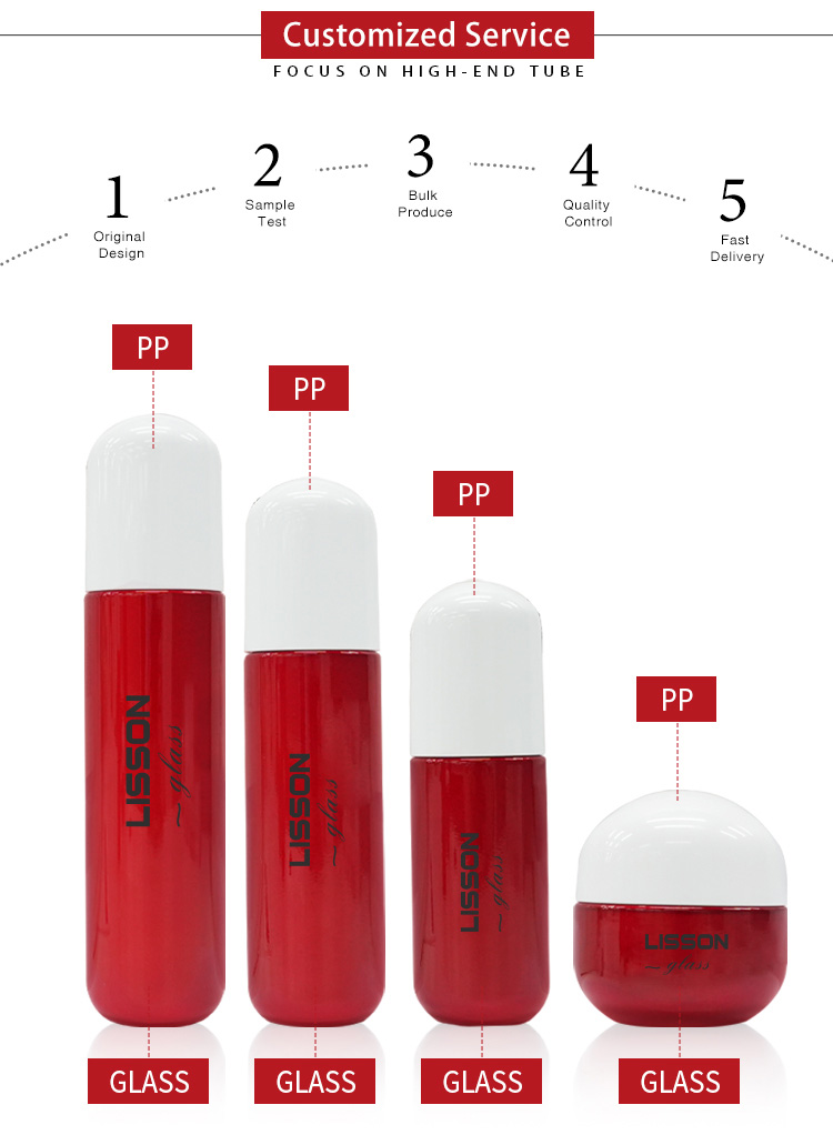 Cosmetic Glass Container Cream Jars
